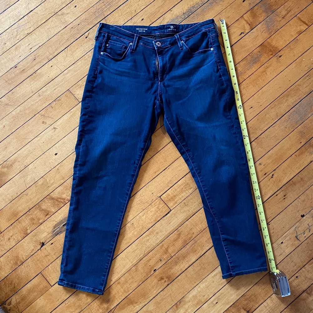 AG Adriano Goldschmied Stilt Cigarette Crop Jean Size 30R